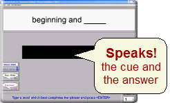 Aphasia Therapy Software: Lesson #2. Click for more screen shots.