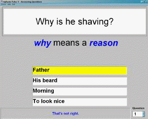 Therapuetic cueing example
