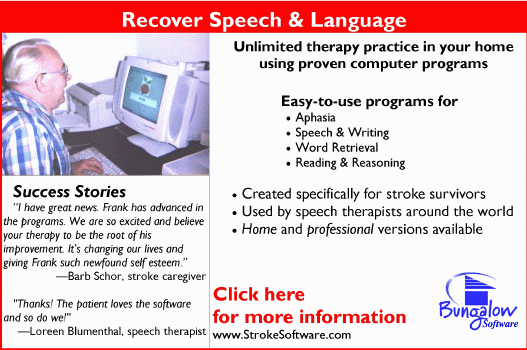 Speech therapy: Post-stroke therapy for speech & languag